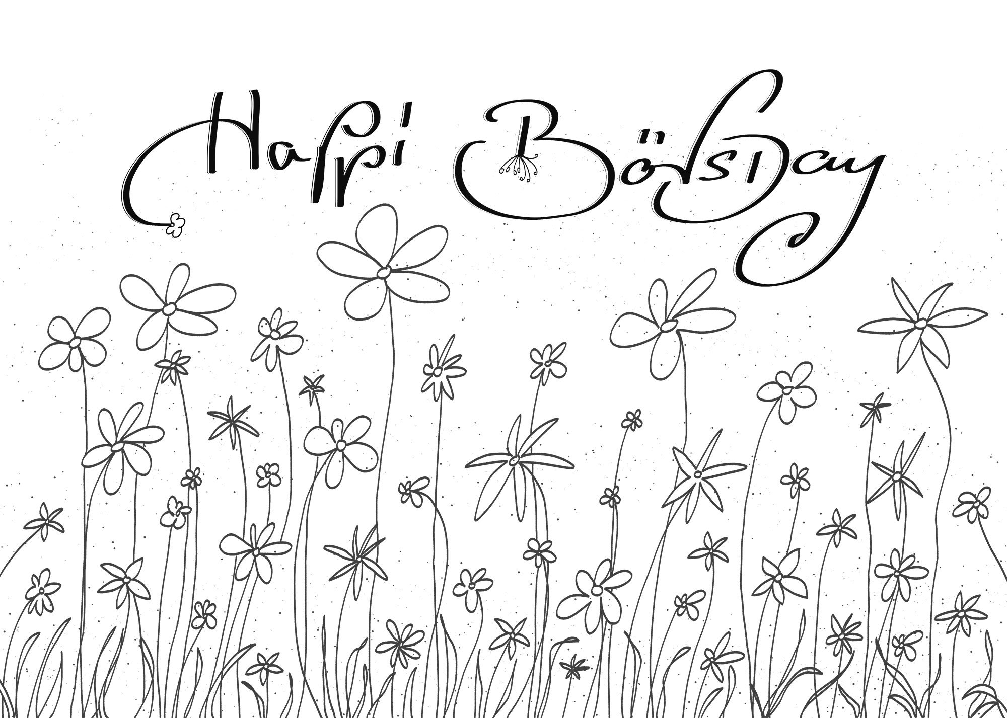 Ausmalen macht glücklich: Kostenlose Postkarten zum Ausmalen für Groß und Klein!