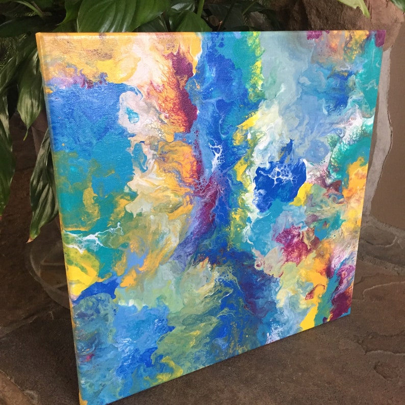 Rainbow Bright Acrylic Painting