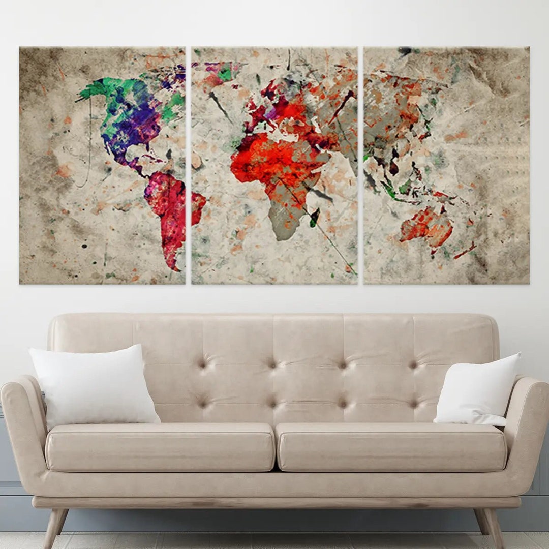 1pc Deluxe Erase World Travel Map Scratch Off World Map Travel Scratch For  Map Room Home Office Decoration Wall Stickers - AliExpress