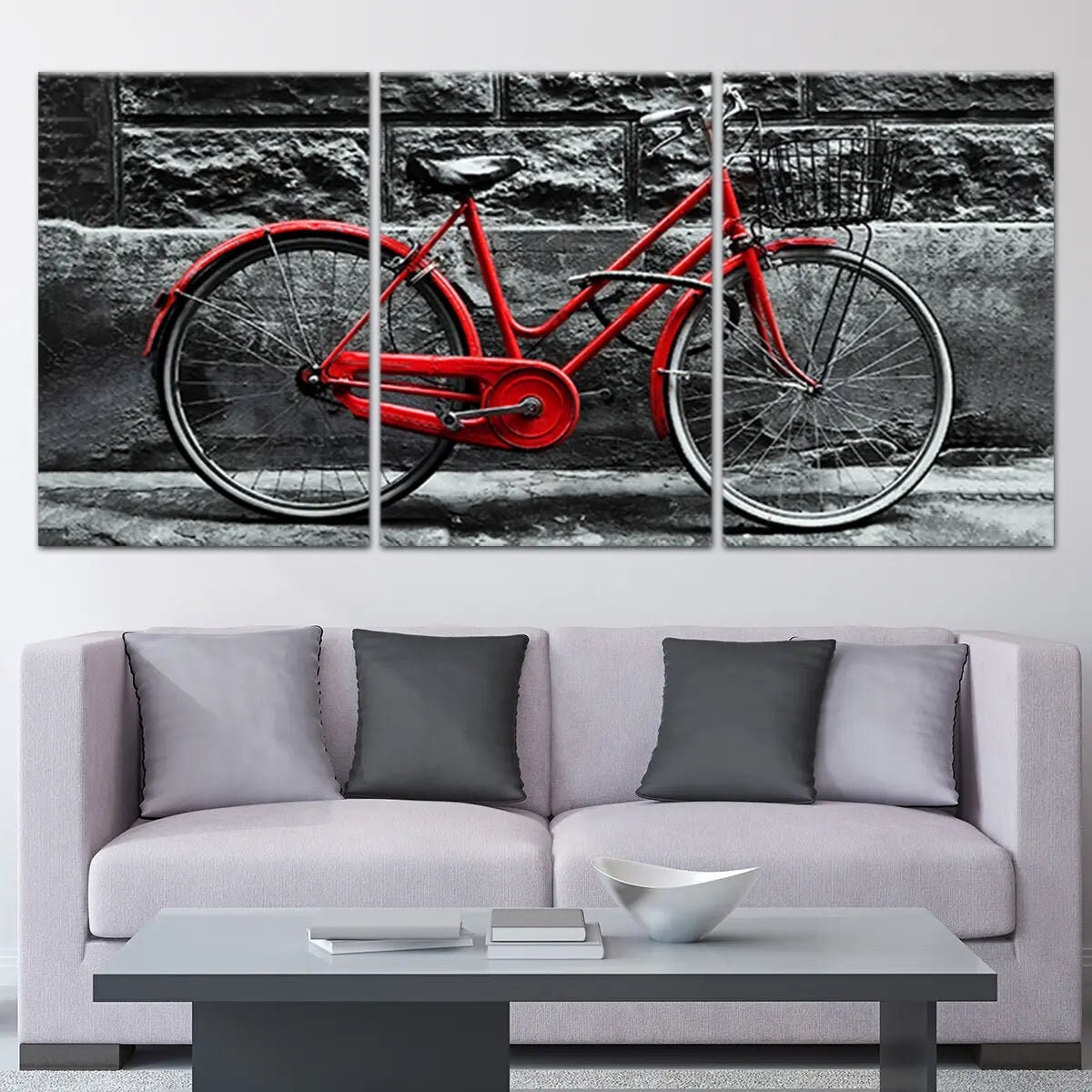 Bicycle canvas hotsell wall art