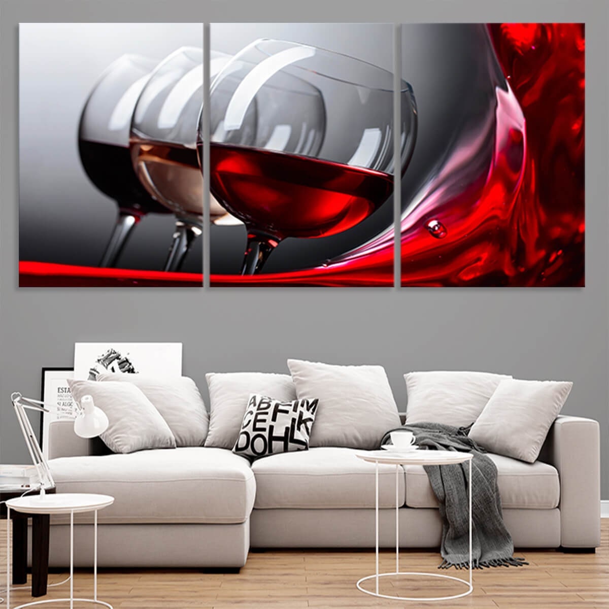 Wine Life Canvas Wall Art Set - Etsy