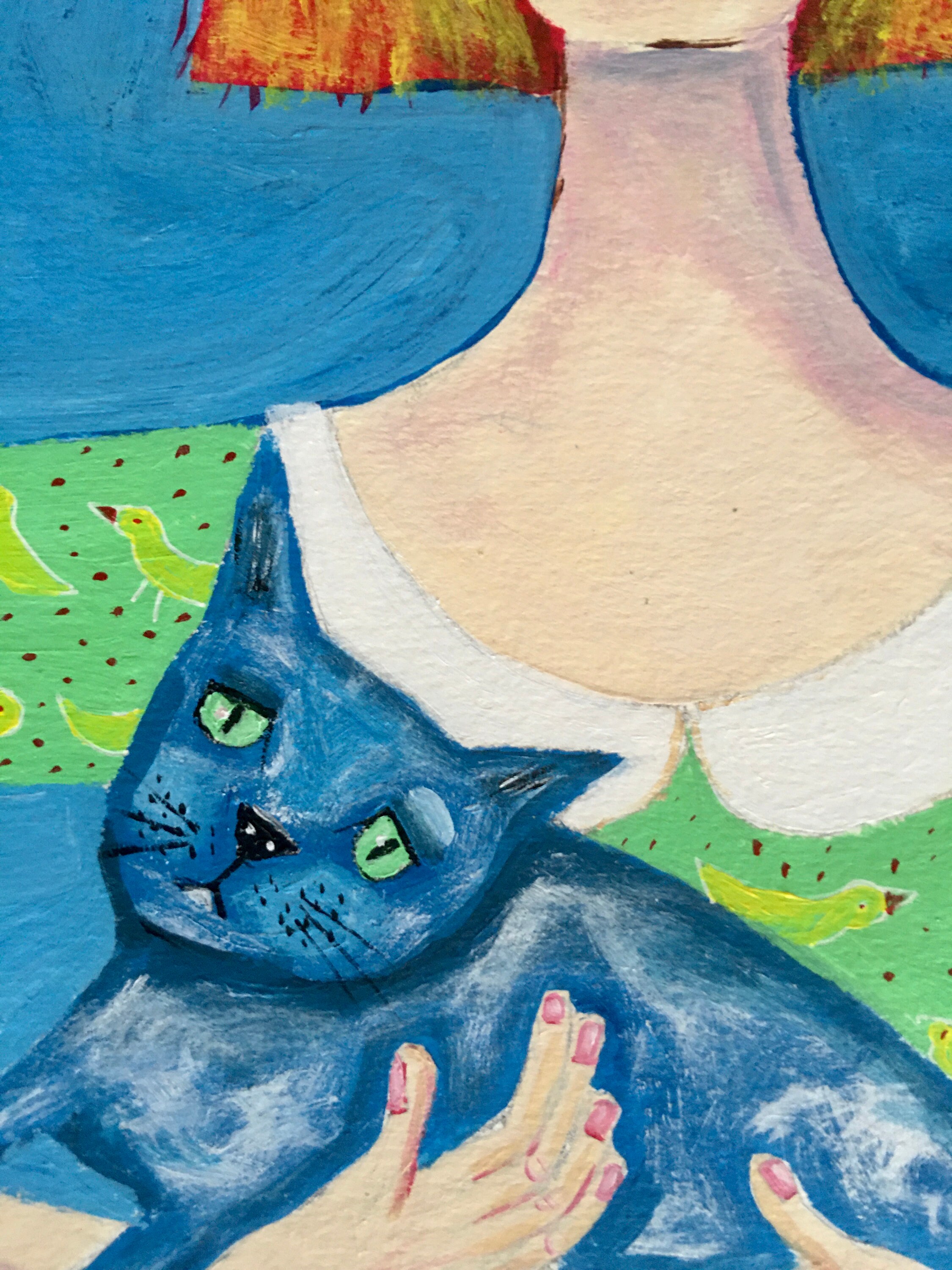 Art Print crazy Cat Lady Whimsical Art Humour Quirky Art - Etsy