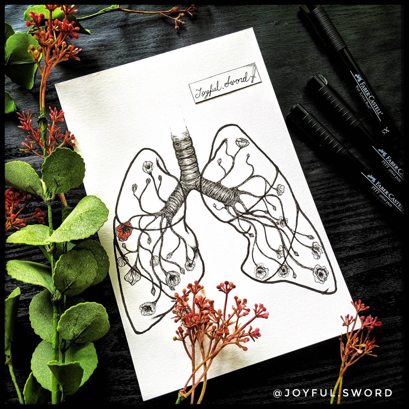 FLORAL LUNGS ORIGINAL Anatomical Lungs Poppy Art Floral - Etsy FLORAL LUNGS ORIGINAL Anatomical Lungs Poppy Art Floral - Etsy