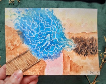 Kaladin 'The Way of Kings' Watercolor Print, Fantasy Art