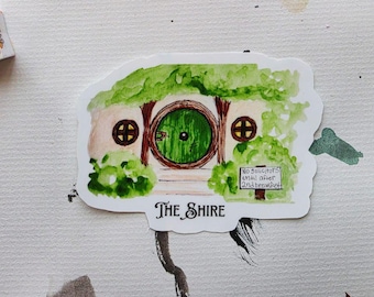 Watercolor Fantasy Sword Sticker, Medieval Sword Decal, Bookish Gift