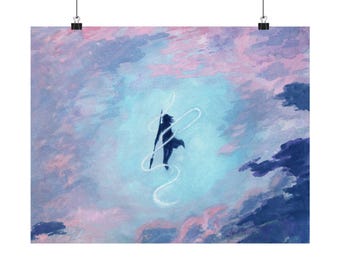 The Skies Are Mine | Kaladin Stomblessed Art Print | Stomlight Archive Wall Art | Cosmere Watercolor | Brandon Sanderson Fan Art