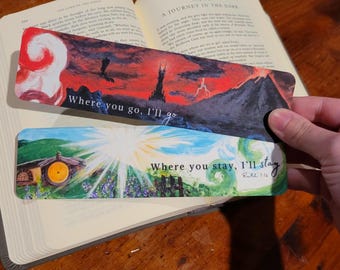 Lord of the Rings Bookmark Set: Shire & Mordor, Christian Gift