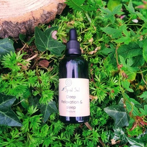 Deep Relaxation and Sleep Tincture, for anxiety and insomnia.