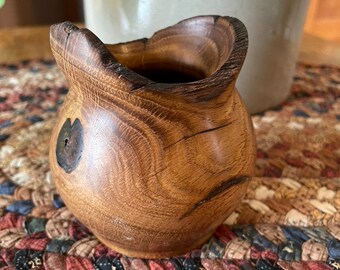 Fallen Tree Elm Silk Flower Vase with Cracking Features