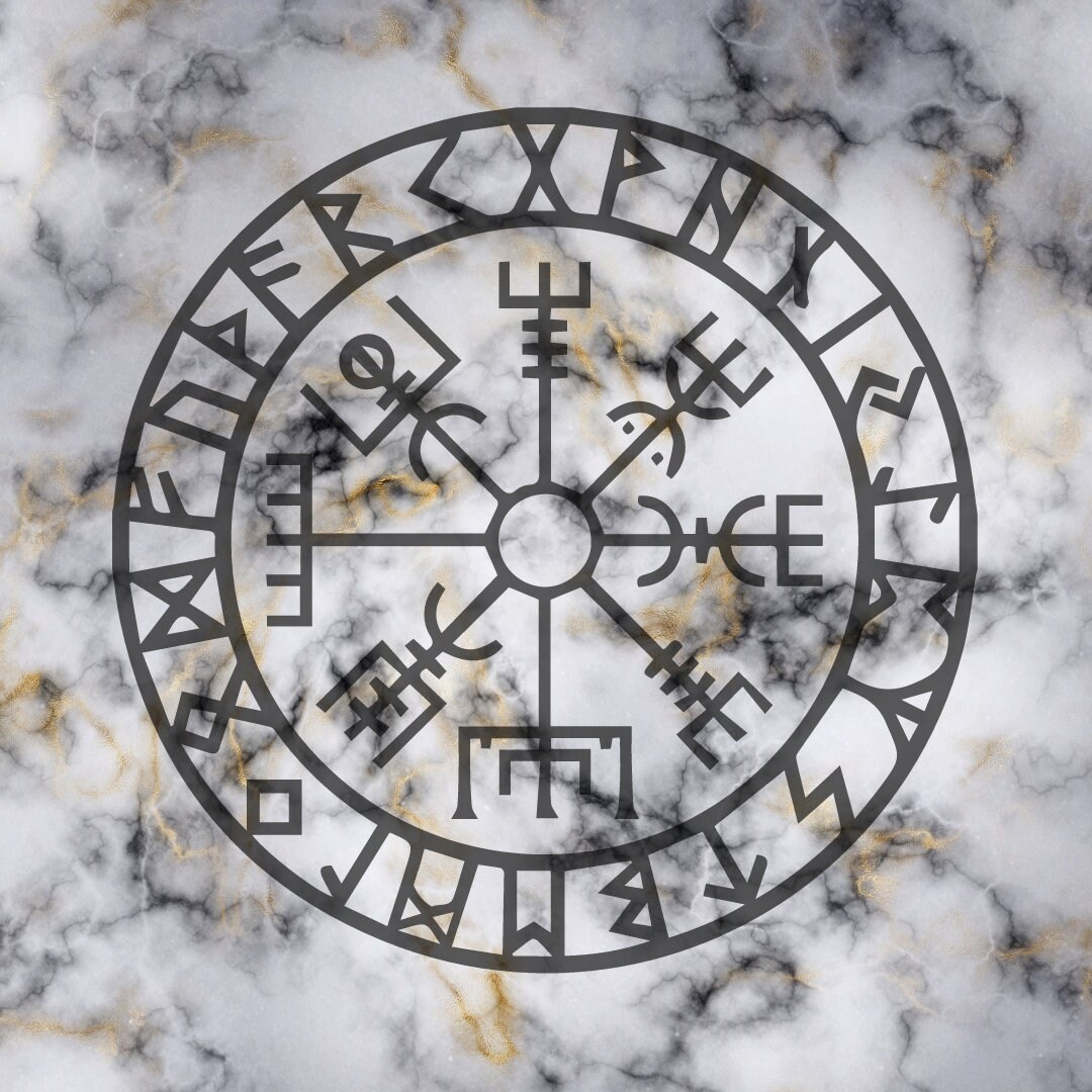 Norse Compass Vegvisir Decal Witch Pagan Pentacle | Etsy