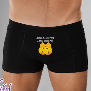 Männer lustige Weihnachts Boxer Briefs: Klingeltöne Unterwäsche
