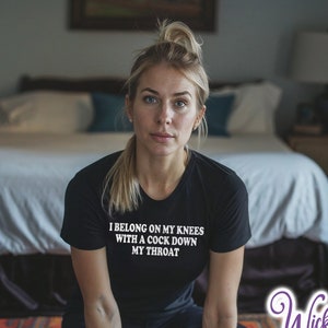 I Belong On My Knees Womens Slim Fit T-Shirt