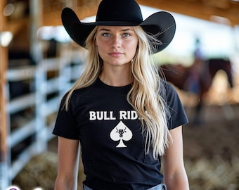 Bull Rider Unisex T-Shirt, Queen of Spades, QOS, BBC