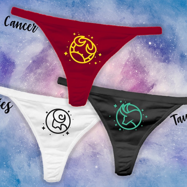 Zodiac Panties Etsy