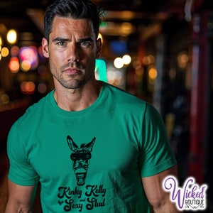 Kinky Kelly and the Sexy Stud T-Shirt, Kinky Kelly, Kinky Shirt, Funny Shirt, Movie Shirt, Donkey Shirt, Funny Tee, Funny T-Shirt
