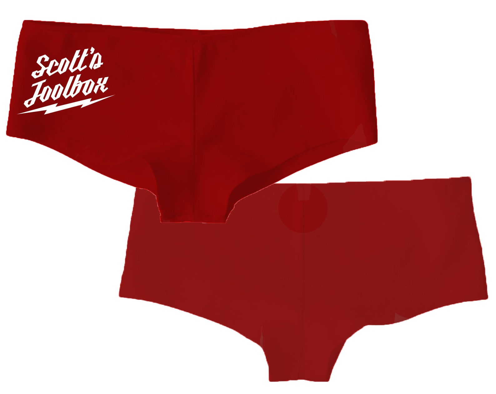 Personalized Red Cheeky Panties Milwaukee Tools Naughty Etsy