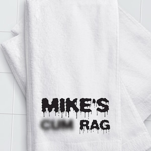 Personalisiertes C @ m Rag Handtuch - Individuell gedruckter Name oder Satz