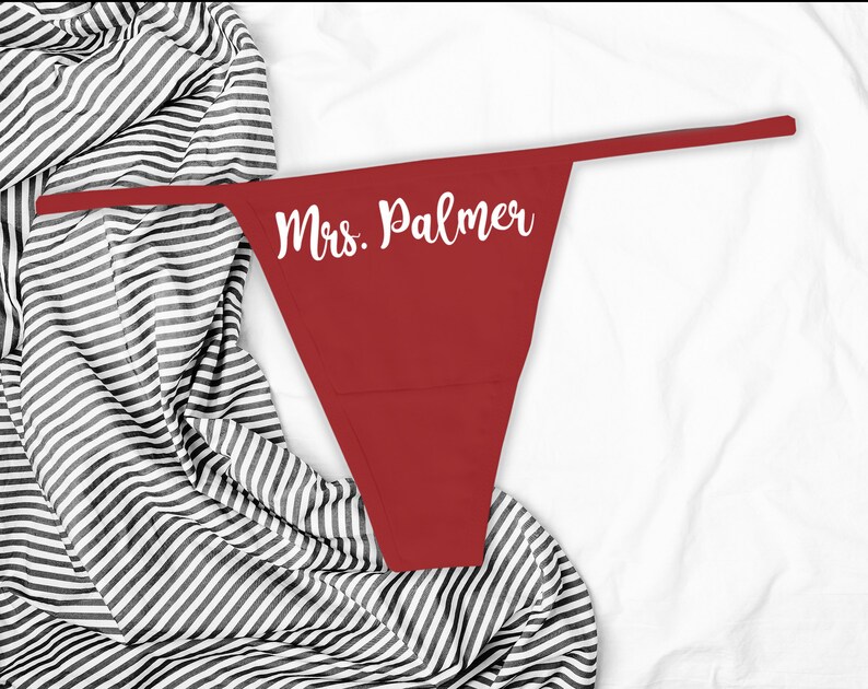 Mrs Thong Wedding Day Lingerie Bachelorette Party Bridal Etsy