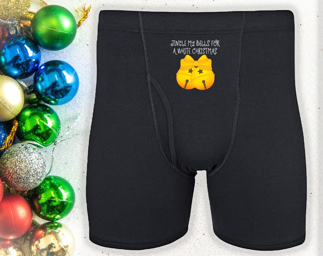 Christmas Boxer Briefs, Men's Christmas Underwear, Men's Underwear, Men