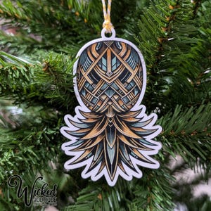 Art Deco Upside Down Pineapple