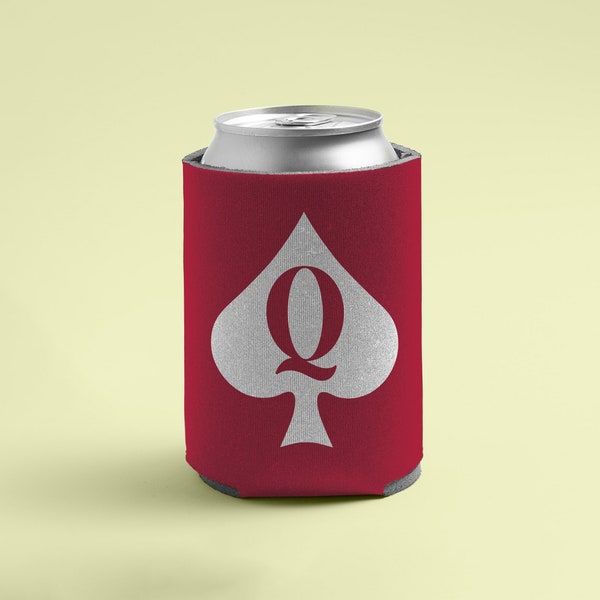 Queen Of Spades Can Cooler, Beer hugger, Swinger Couple, Swinger Party, Party Favors, Gag Gift, Can Sleeve, Can Cozie, BBC, Hotwife, Cuckold