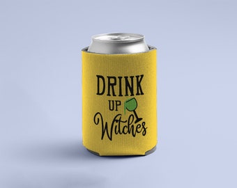 Halloween Can Cooler: Drink Up Witches Party Favor