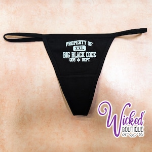 Property of BBC Athletic Womens Thong Panty, Hotwife, Swinger Lifestyle, QOS, BBC