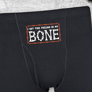 Herren Halloween Boxer Briefs: Lustige Knochen-Grafik-Unterwäsche