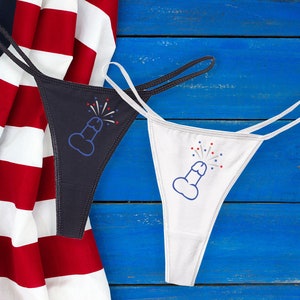 Personalized Panties Victoria's Secret Blue Patriotic Cheekster Panty With  White Stars FAST SHIPPING 4th of July Panties, Underwear 