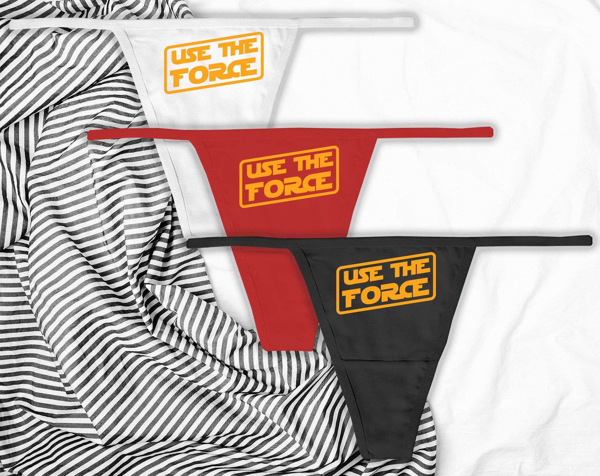 Use the Force Thong, Geek Panties, Trooper Wars Underwear, Star Storm  Thong, Nerd Underwear, May the Force, Gift for Her, Panty Party -   Canada