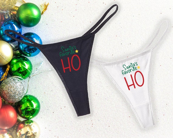 Tanga HO favorita de Santa Bragas navidenas Lenceria sexy de ropa interior cachonda Etsy Espana