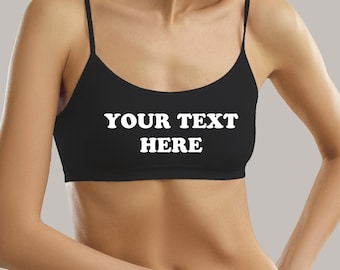 Brassière personnalisée, soutien-gorge en coton, vêtements de détente