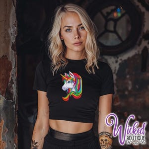 Unicorn Women&#39;s Crop Shirt