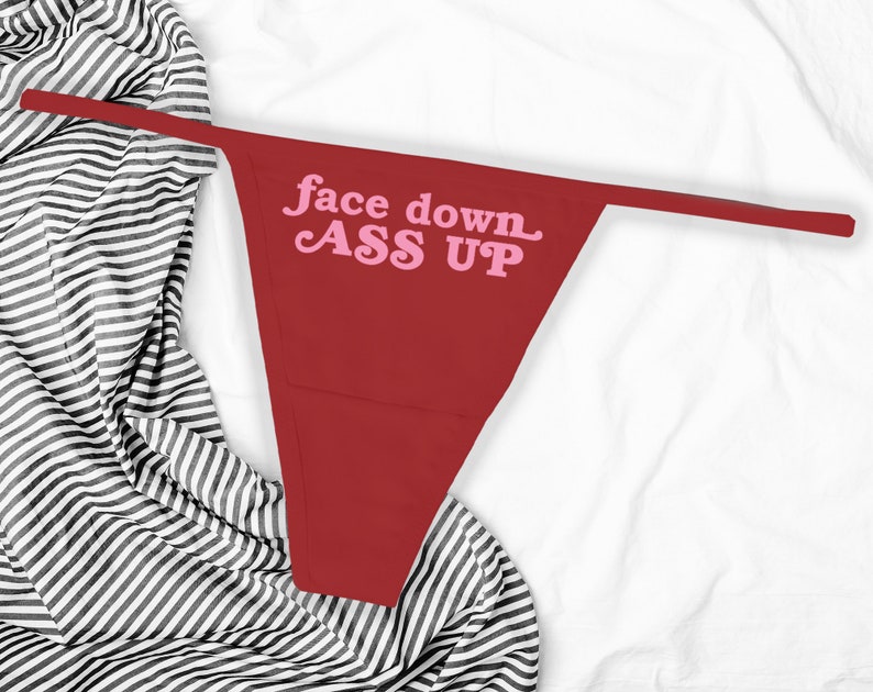 Face Down Ass up Thong, Bachelorette Party Panty - Etsy