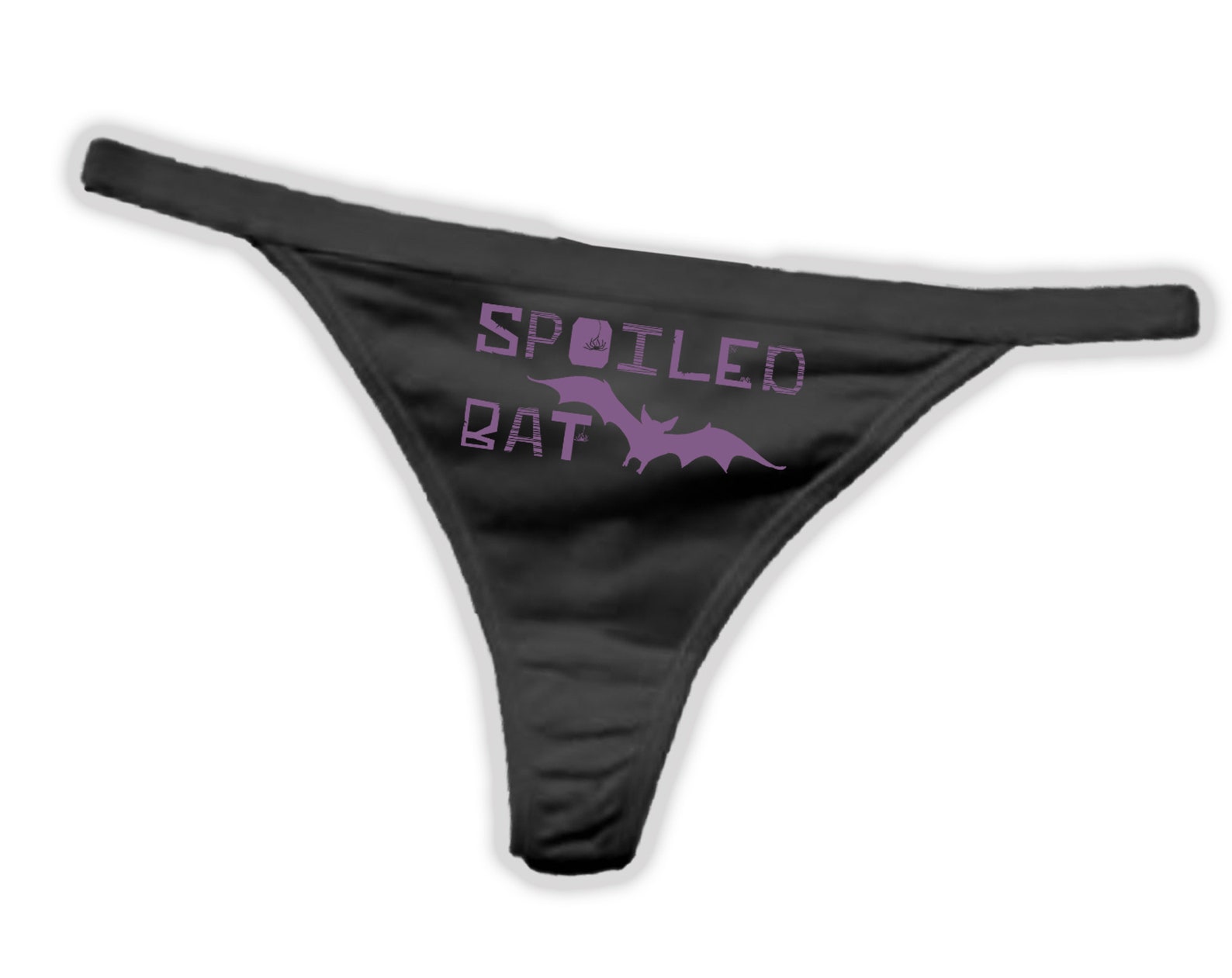 Halloween Thong Panties, Spoiled Bat Panties, Spooky Underwear