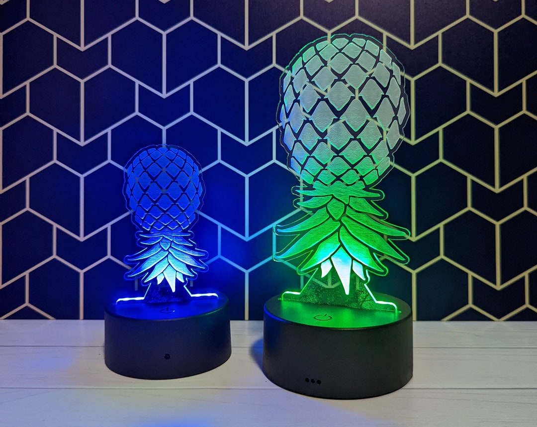 Upside Down Pineapple LED Light, Love Lamp, Night Light, Adult Decor