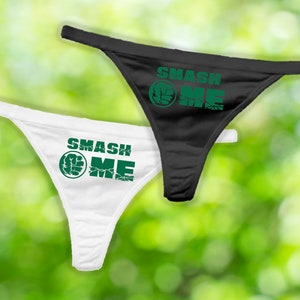 Smash Me Panties: Comic Book Thong, Bachelorette Party Gift