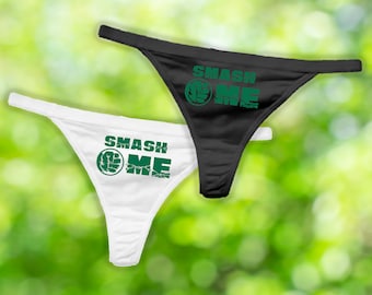 Smash Me Panties, Comic Book Thong, Funny Panties, Panty Party, Bachelorette Party, Bachelorette Gift, Bridal Shower Gift, Nerd Panties