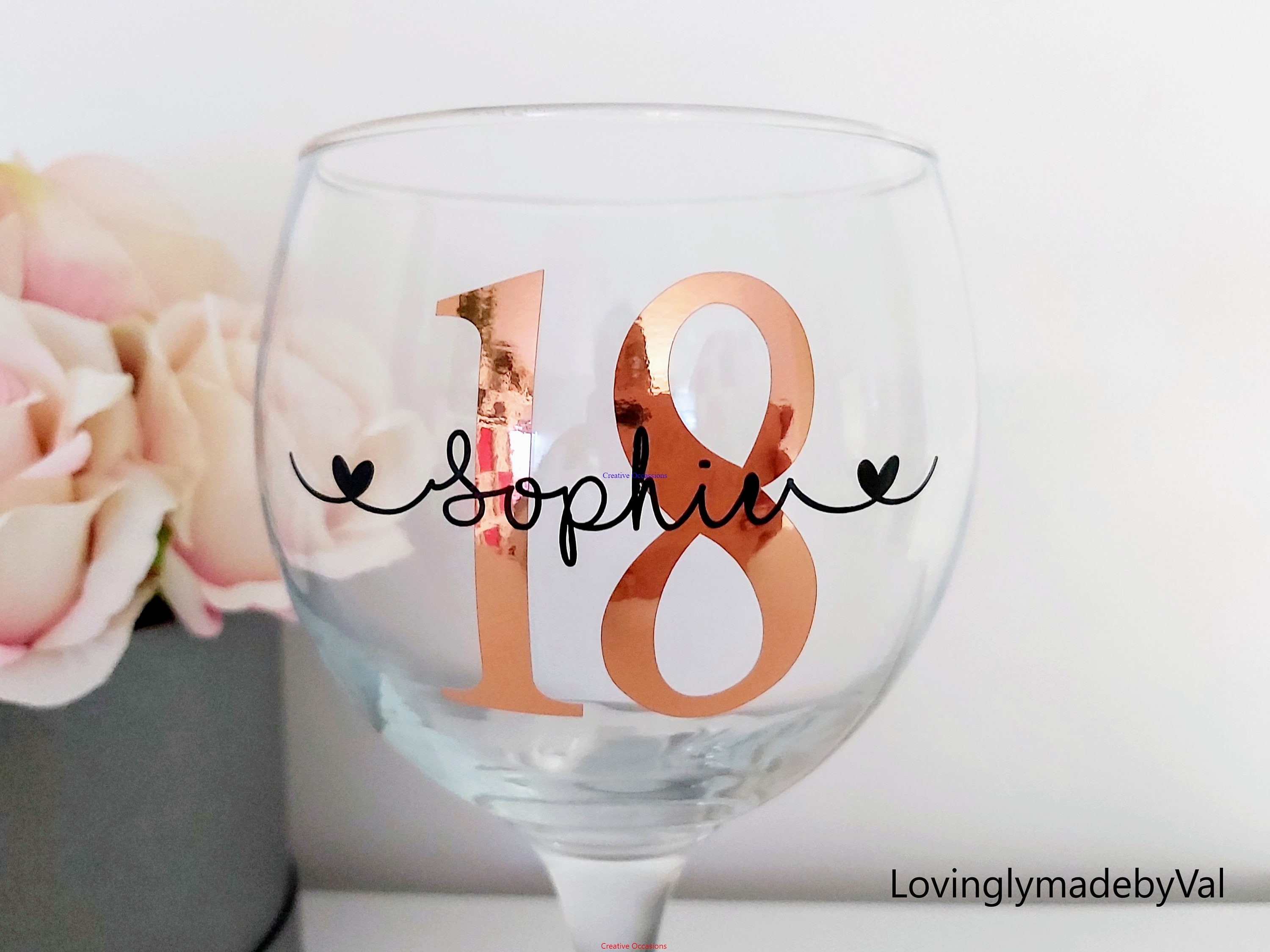 18th birthday glass deals