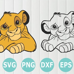 Download Disney Lion King Simba Svg Silhouette Cut File Silhouette Etsy