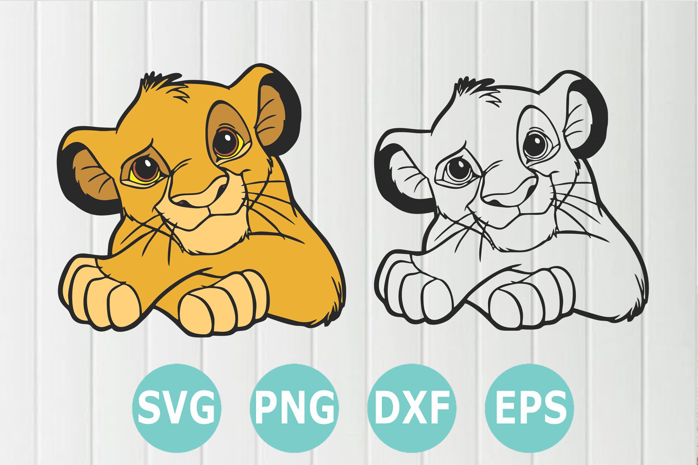 Download Disney Lion King Simba Svg Silhouette Cut File Silhouette Etsy