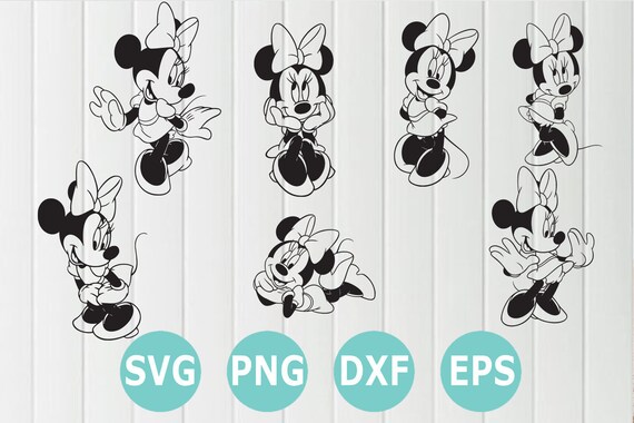 Download Minnie Mouse Svg Svg Dxf Png Eps Instant Download Minnie Etsy