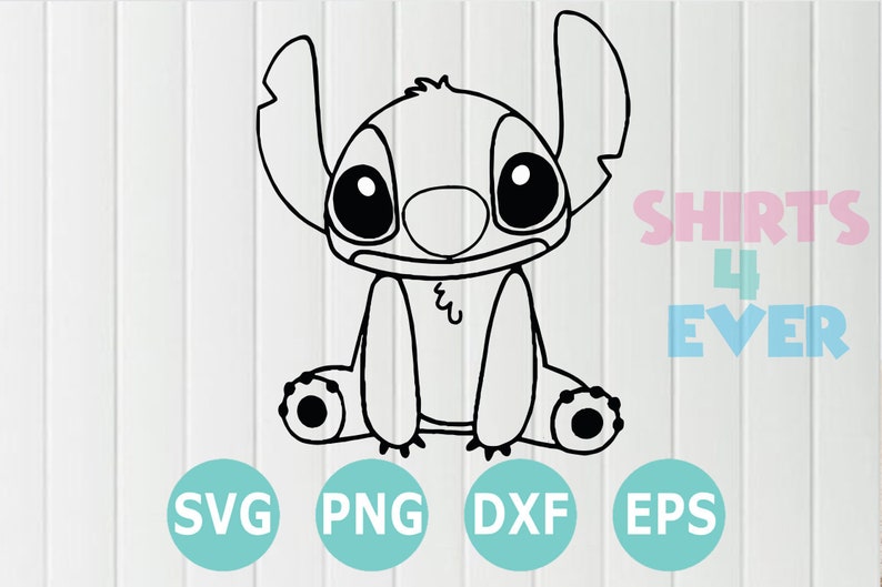 Download Lilo And Stitch svg stitch outline svg Silhouette Cut File ...