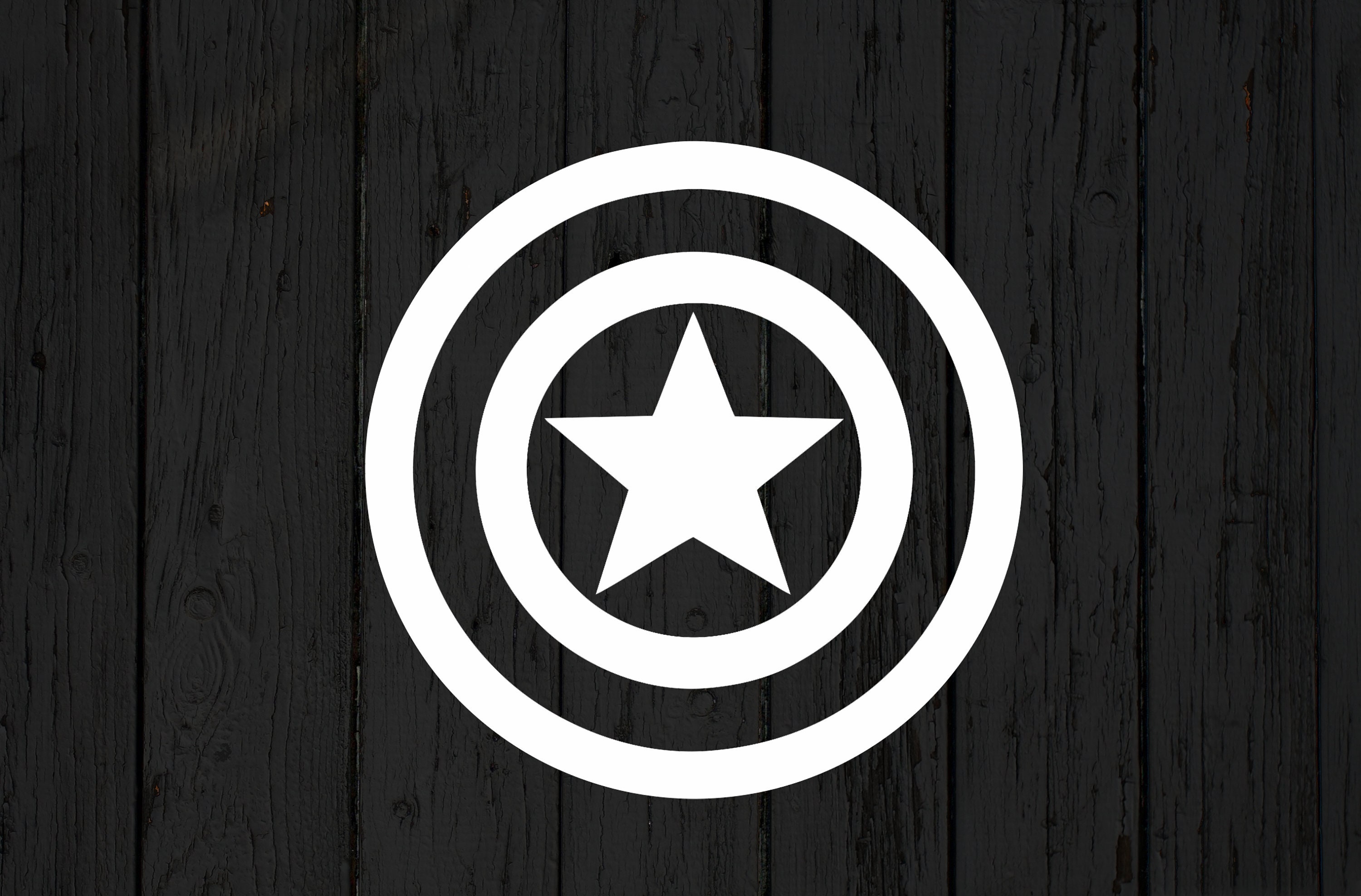 Captain America Shield Decals Vinyl Sticker Vinyl Decal Etsy