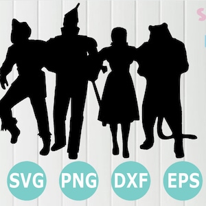 Download Wizard Of Oz Wizard Of Oz Svg Silhouette Cut File Stitch Etsy