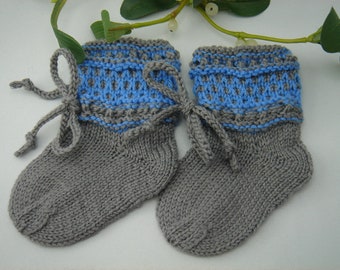 handgestrickt FL ca Baby-Merino Handarbeit Babysocken 9,0 cm Söckchen handgestrickt FL ca Baby-Merino Handarbeit Babysocken 9,0 cm Söckchen