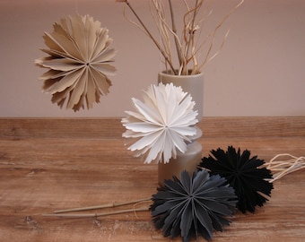 Papierblumen, 1 Stück, 3D, D 15,0 cm, handgefertigt