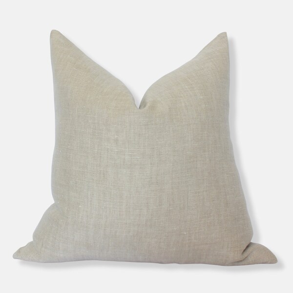 Casual Oatmeal Tweed Accent  Pillow Cover main image 1