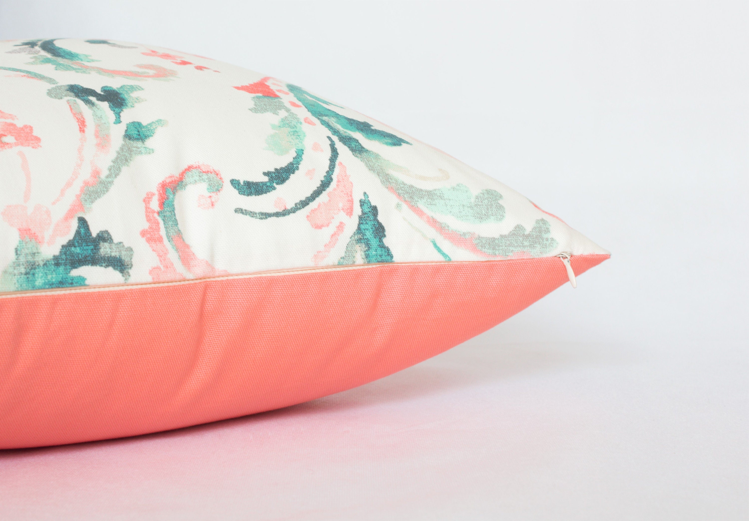 Coral Pillow Covers 18x18 Coral Cushion Cover 18x18 Coral Etsy