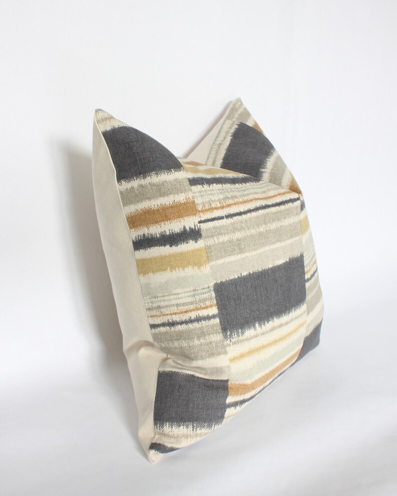 Boho Pillow Covers 20x20 Cream Yellow Grey Pillows 18x18 Etsy